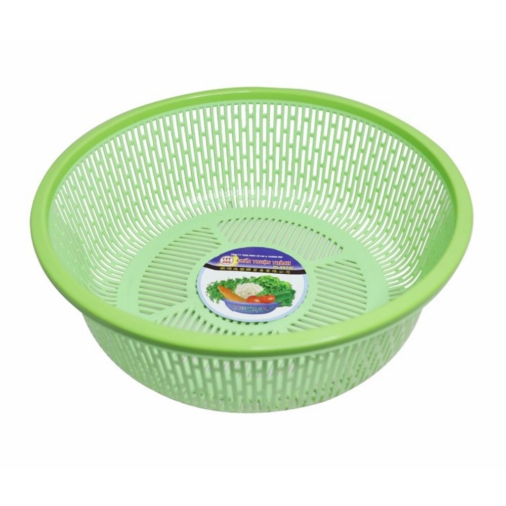 Combo 5 rổ nhựa tròn có viền Chấn Thuận Thành 36cm đựng đồ, đựng rau củ, đa năng tiện dụng, nhiều màu (RV3620-5) - hàng Việt Nam Chất Lượng Cao