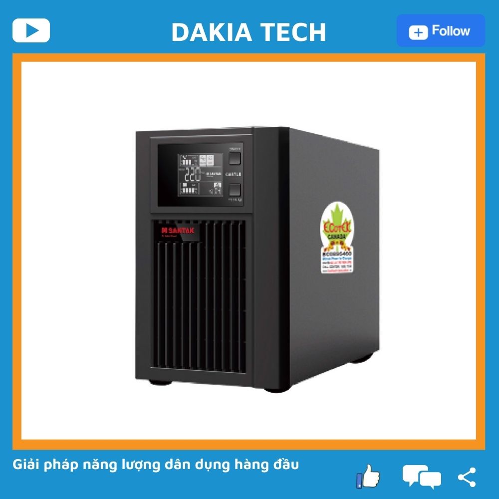 Bộ lưu điện 1KVA UPS Santak Online C1KS (LCD)- Hàng Chính Hãng