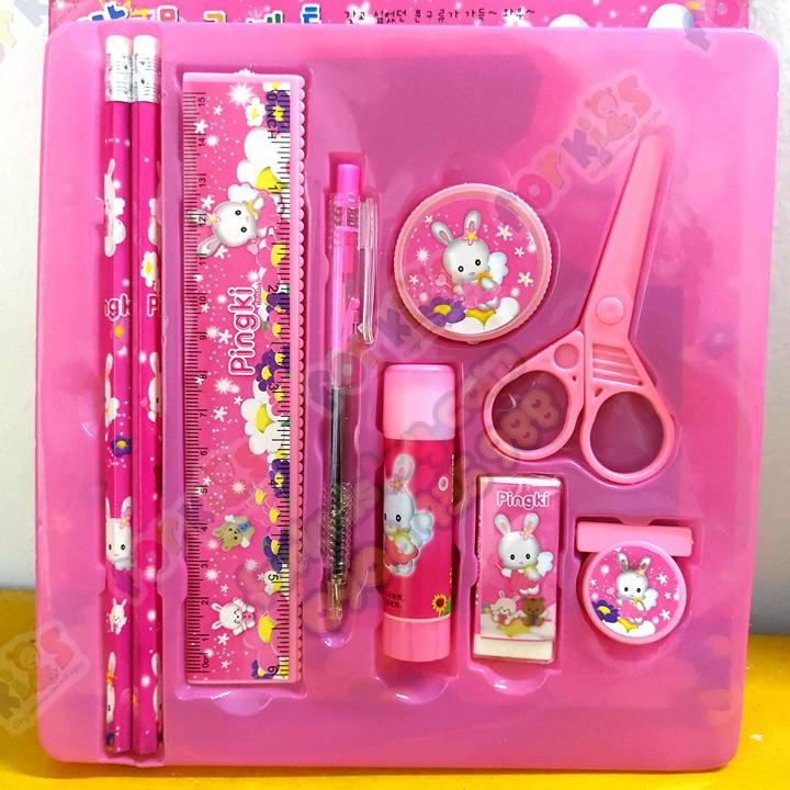 Tượng tô màu, SET 4 NHÂN VẬT MY MELODY, size M, tượng thạch cao Trắng Đẹp Mịn