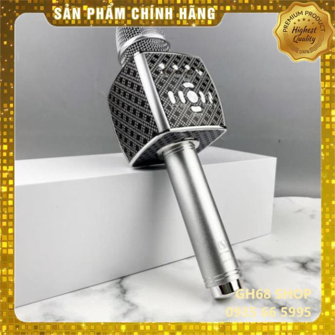 Micro không dây karaoke bluetooth Ys-95 cao cấp, mic livestream tích hợp loa hỗ trợ thẻ nhớ, usb