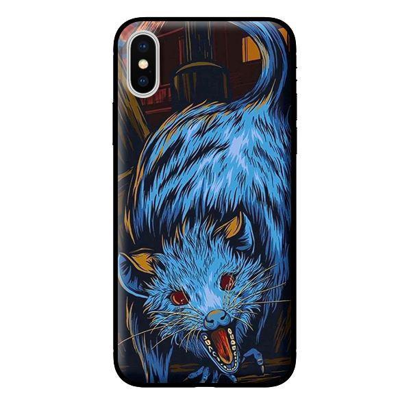 Ốp in cho iPhone X Chuột Xanh - Hàng chính hãng