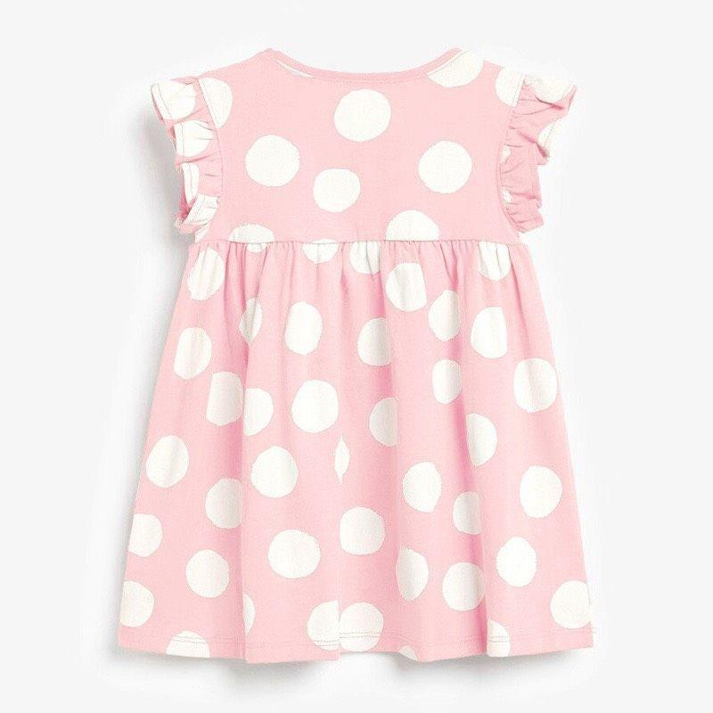 Váy babydoll hồng chấm bi bé gái (2-7Y)