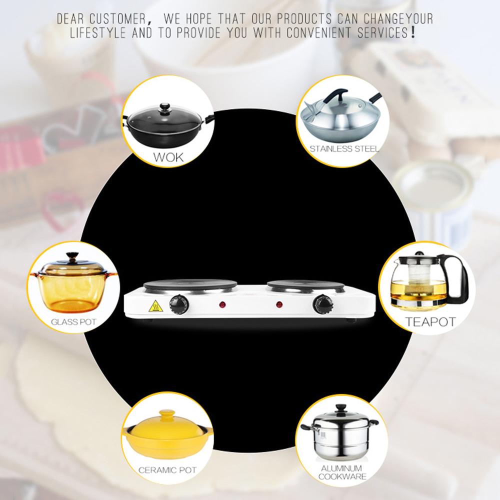 Bếp Điện Gia Đình Đa Chức Năng 2000W Lò Đôi Công Suất Cao