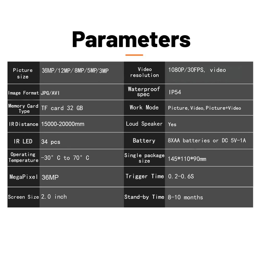 Camera Hồng Ngoại Pr3000 36Mp 1080P Đa Năng Chống Nước Ip54 Có Đèn Hồng Ngoại