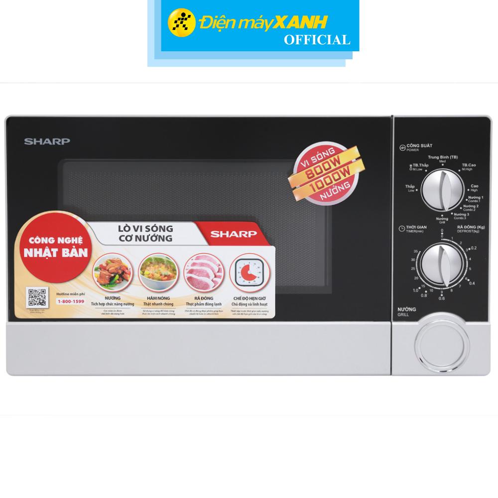 Lò vi sóng có nướng Sharp R-G302VN-S 23 lít - Hàng Chính Hãng