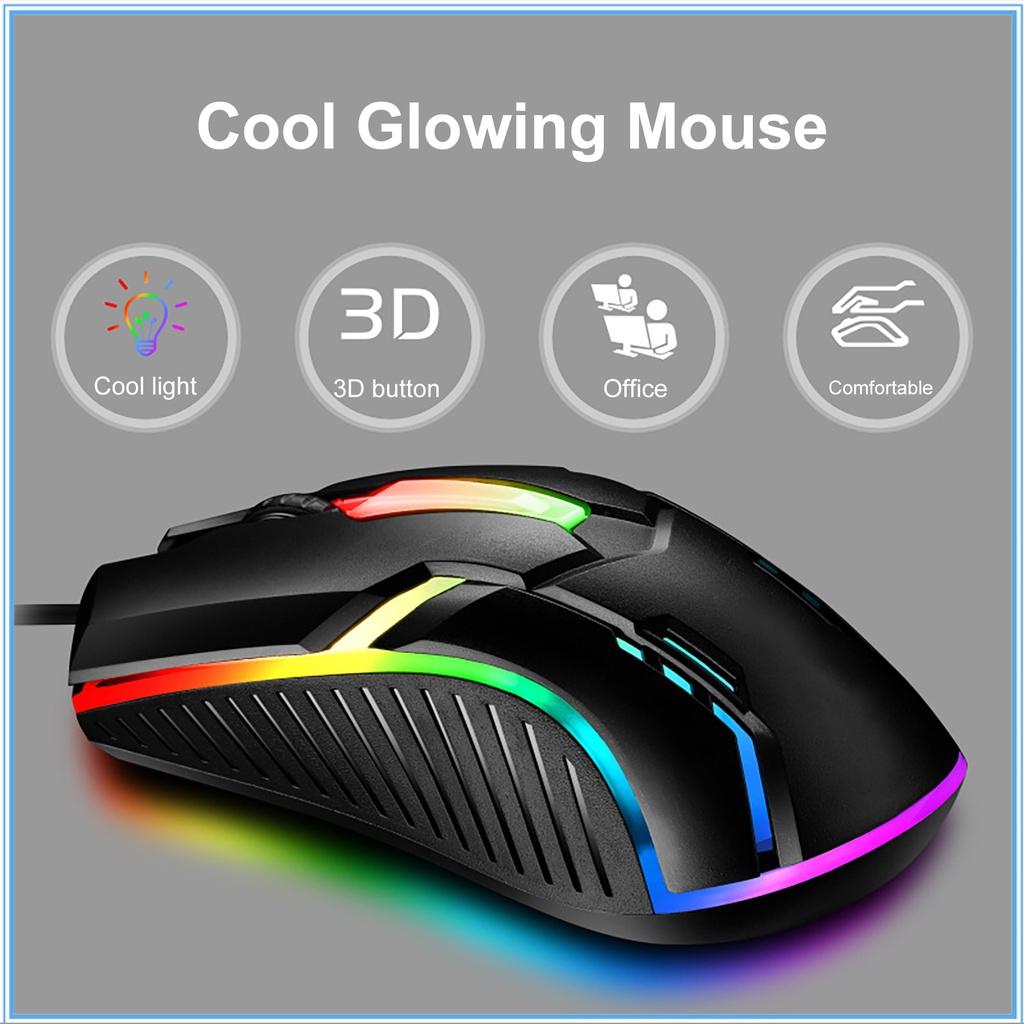 Chuột Chơi Game S1 Có Dây Và Đèn Rgb 1600dpi Chống Sốc Cho Văn Phòng