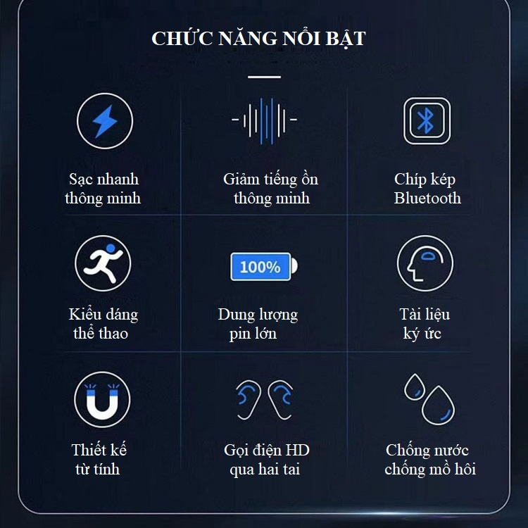 Tai Nghe Đeo Cổ Thể Thao G68 - Bluetooth 5.3 Tiết Kiệm Điện Năng - Màng Chắn Graphene Giúp Âm Thanh Mượt Và Hay