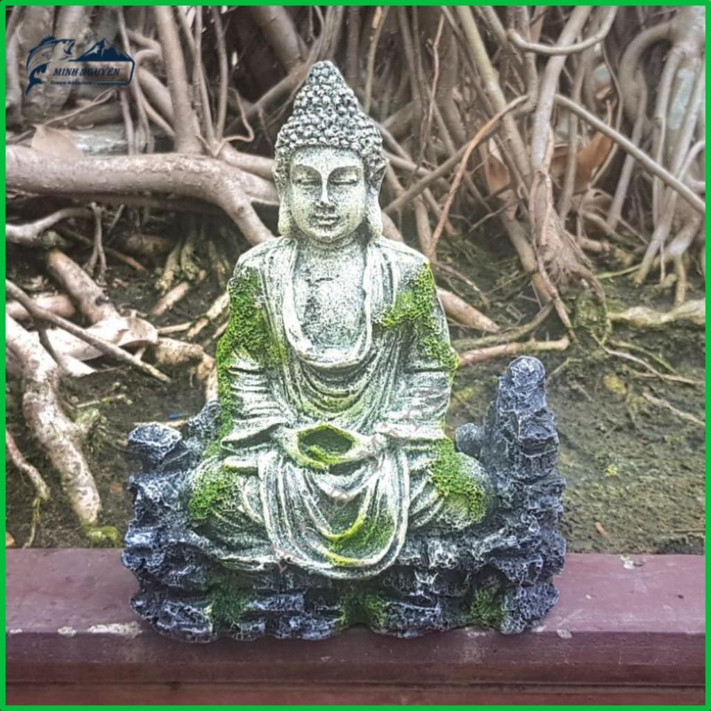 Tượng phật trang trí bể cá tượng phật hồ cá cảnh Tượng phật quan âm bể thủy sinh, Bể bán cạn tiểu cảnh bonsai
