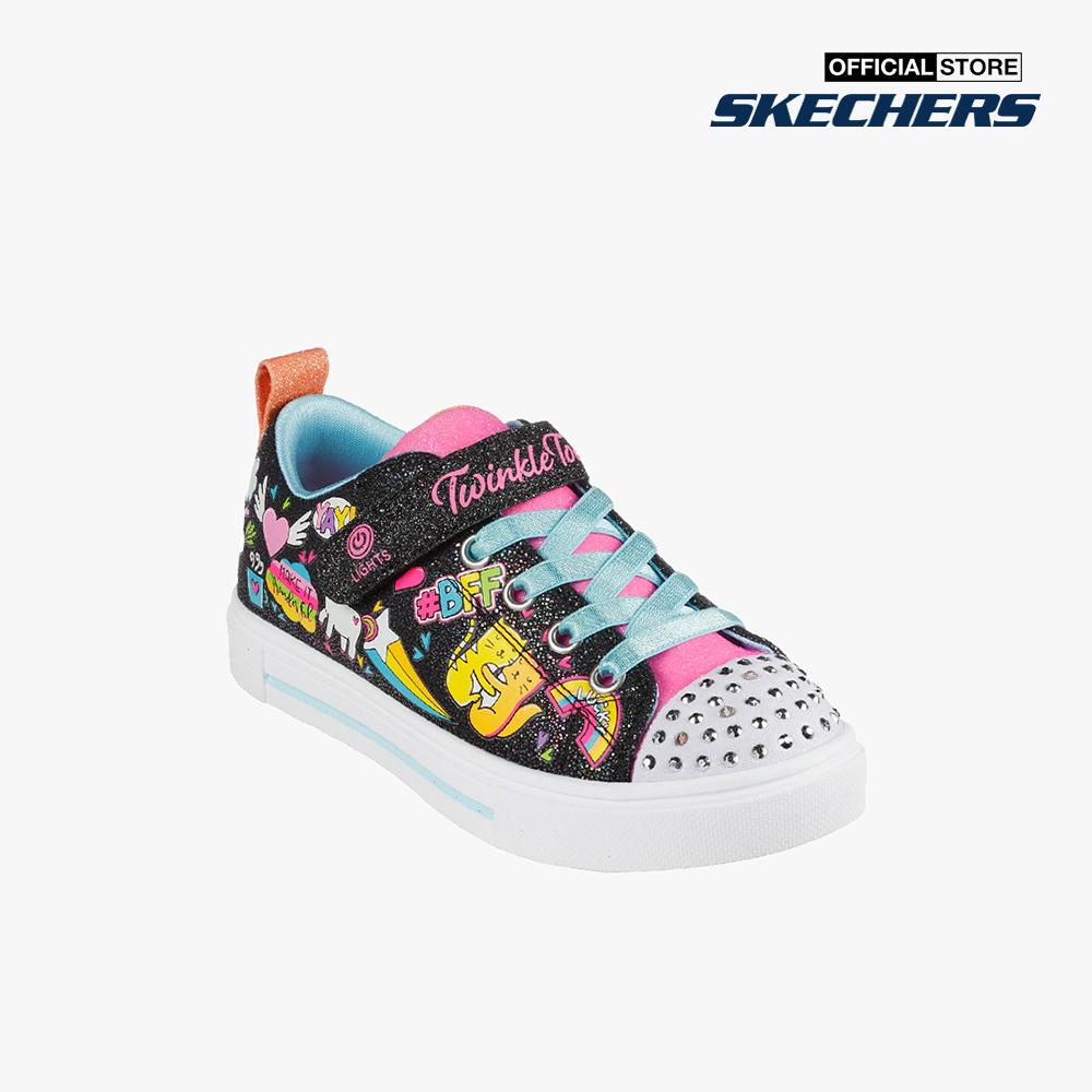 SKECHERS - Giày thể thao bé gái Twinkle Sparks 314786L-BKMT