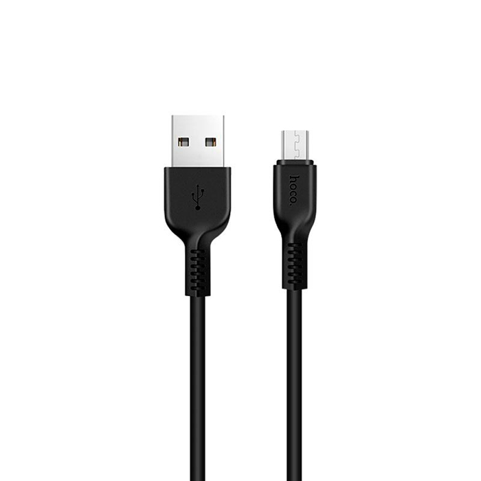Cáp sạc 2.4A Hoco chân Micro chất liệu cao cấp không đứt gãy dẫn điện tốt cho Android dài 1M - Hàng chính hãng