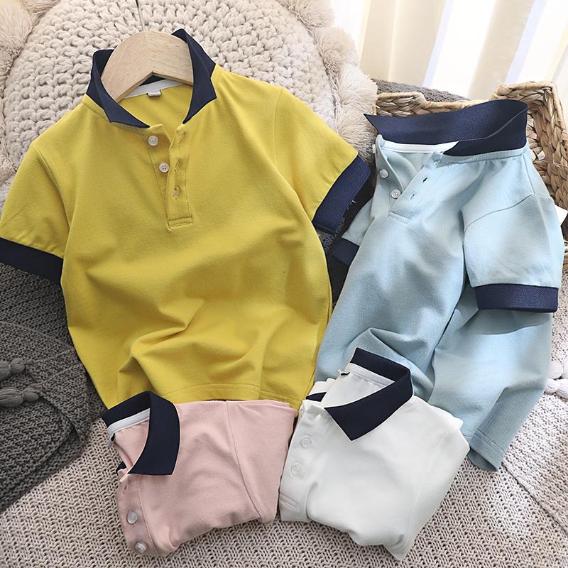 Áo polo bé trai gái chất cotton size đại từ 15 - 65kg - Áo phông có cổ cho trẻ em POLO BASIC