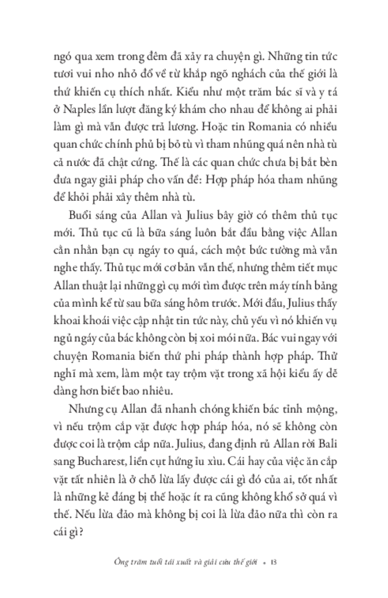 Ông Trăm Tuổi Tái Xuất Và Giải Cứu Thế Giới - Jonas Jonasson