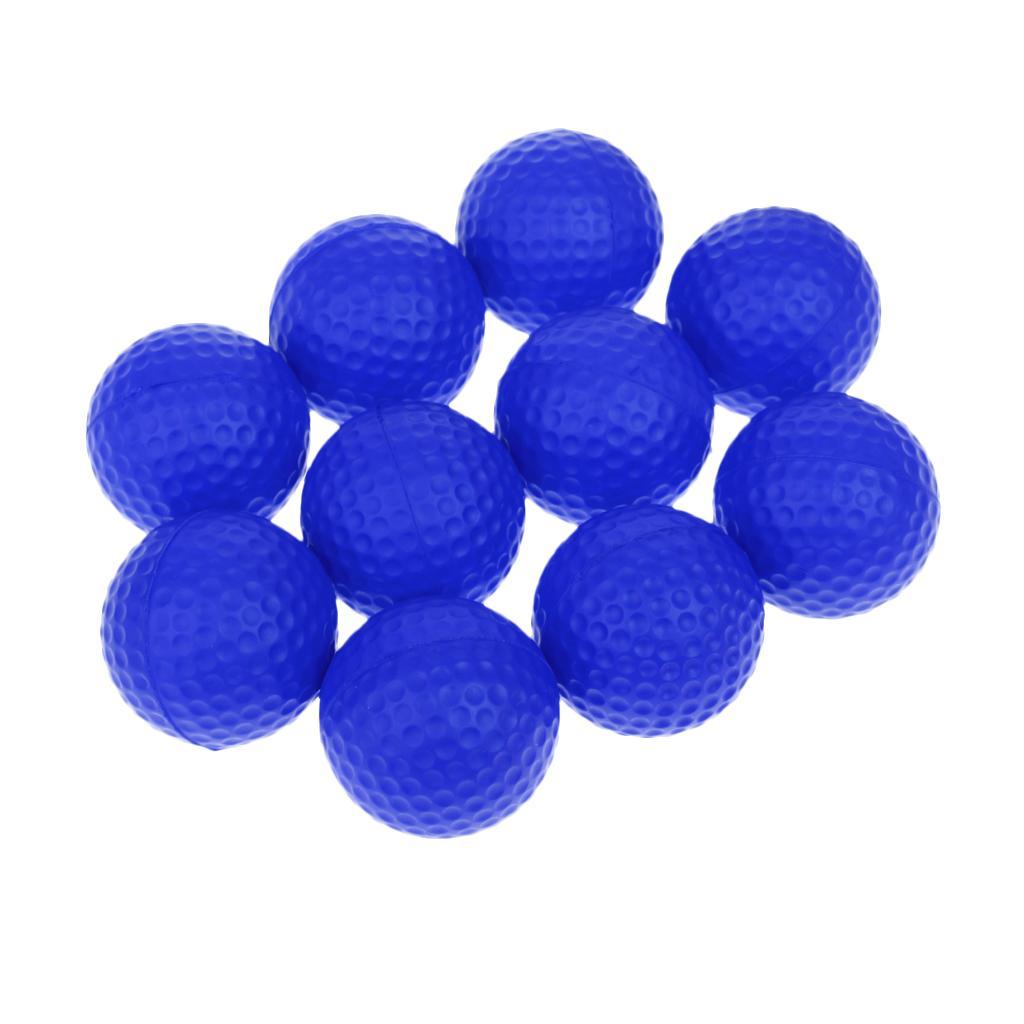3x 10 Pieces PU Foam Sponge Soft Elastic Golf Balls for indoor and outdoor Golf Training Practice - Choice of Colors
