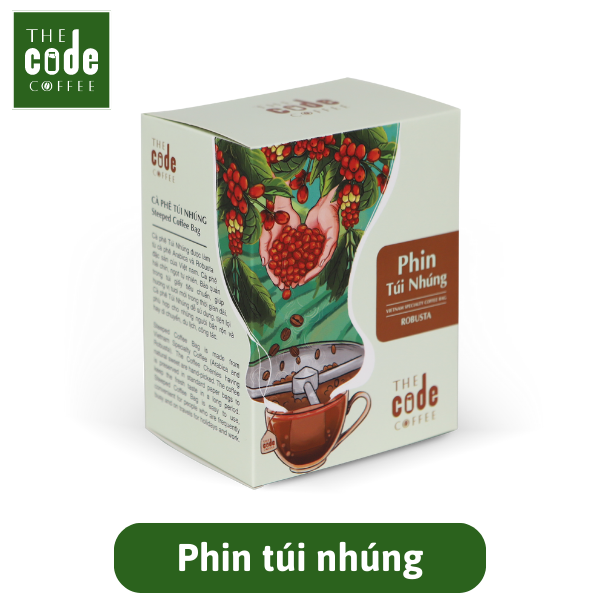 Cà Phê Phin Túi Nhúng Tiện Lợi - Robusta Túi Lọc Phin Giấy 1 Hộp 10 Gói - Drip Bag Coffee