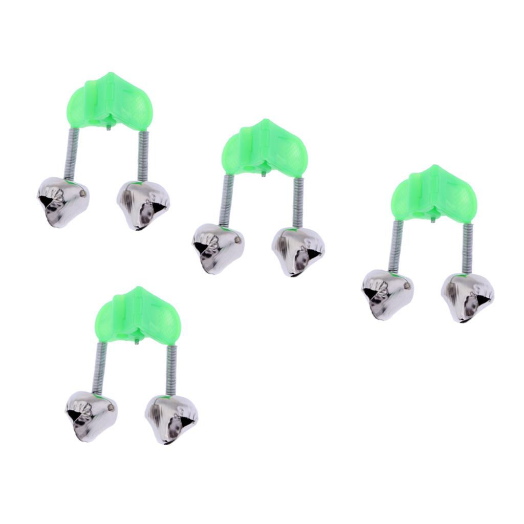 4Pcs Durable Fishing Rod Bell Bite Lure Alarm Fishing Rod Alarm Clip