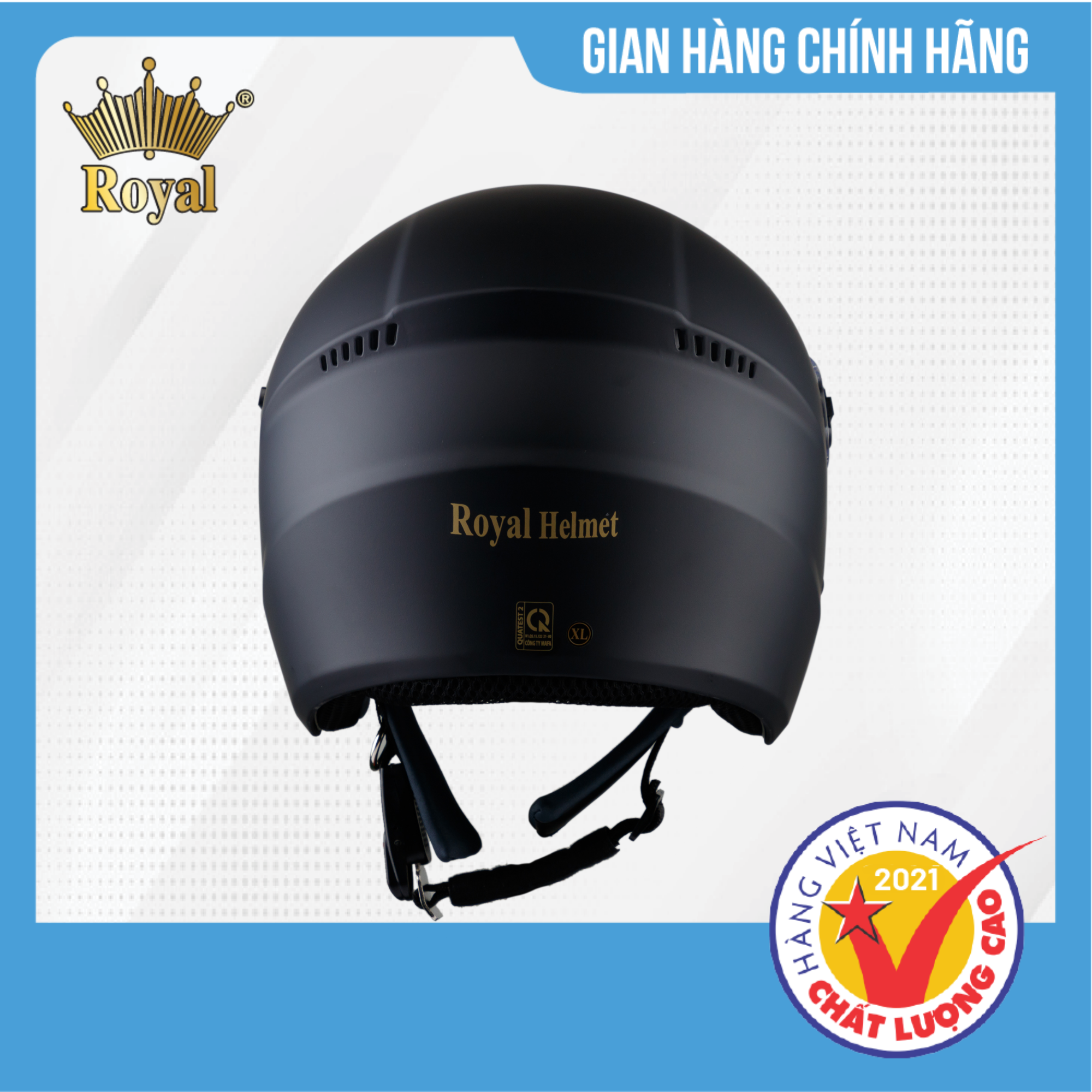 Mũ Bảo Hiểm 3/4 Đầu Royal M268 2 Kính Thời Thượng, Tiện Nghi