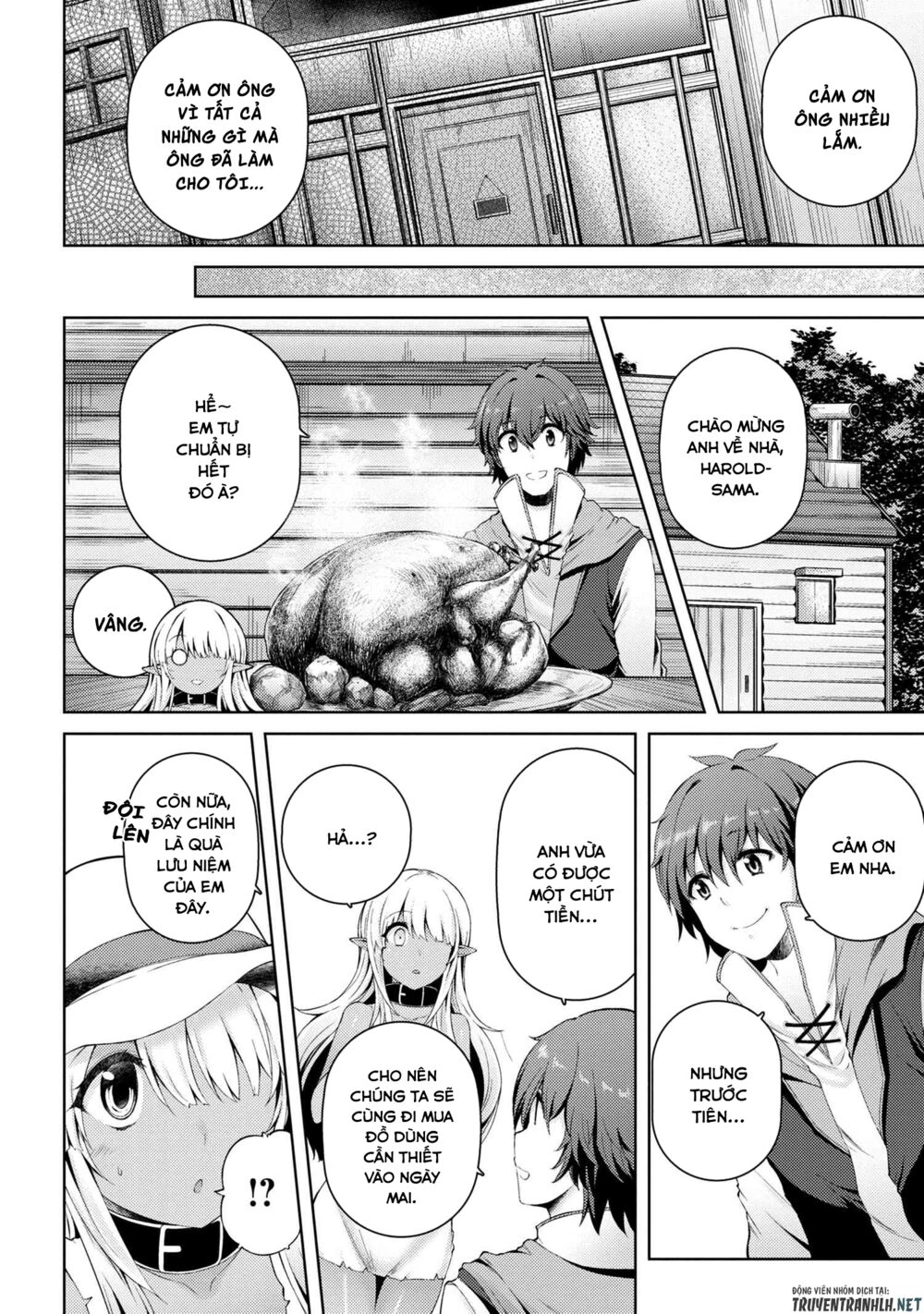 ngôi nhà của tôi đã bị đốt cháy, thế thì tại sao tôi không dùng hết số tiền còn lại để mua nô lệ dark elf? chapter 2.5 12