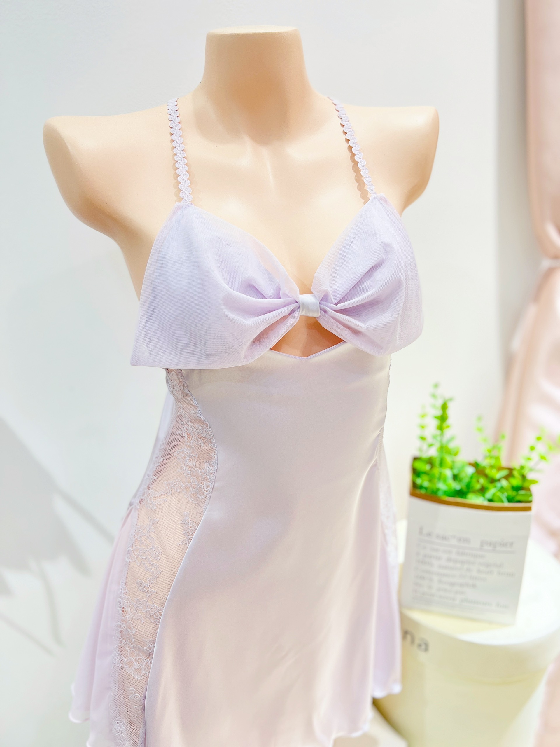 Váy Ngủ Nơ Hai Dây Dễ Thương - B.Lingerie