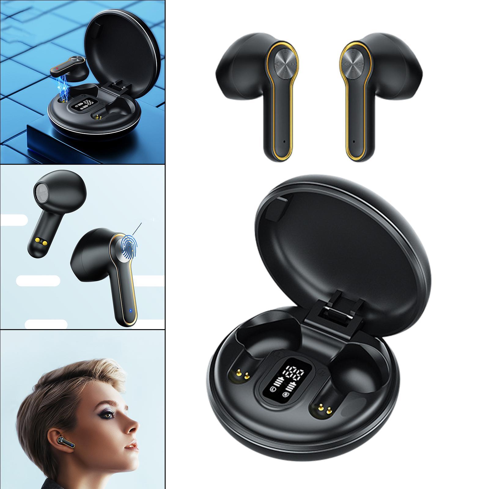 Wireless Bluetooth 5.0 in-Ear Gaming Earbuds, Cool , Low Latency, Gaming Earphones, Touch Control w/Mic for Running Sport Fitness Stereo Bass