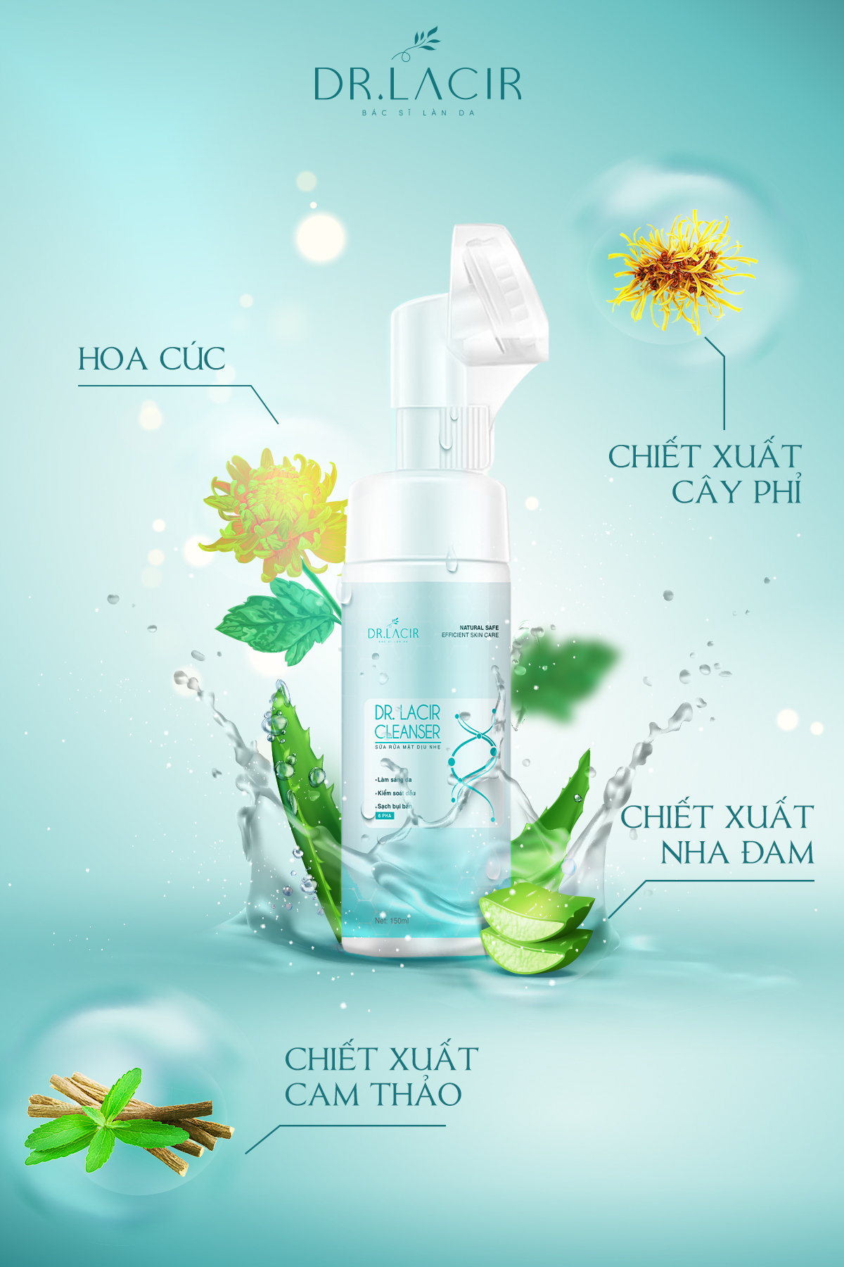] - DR. LACIR - Da Nhạy, Yếu, Dễ Kích Ứng - Hàng Chính Hãng Hàn Quốc