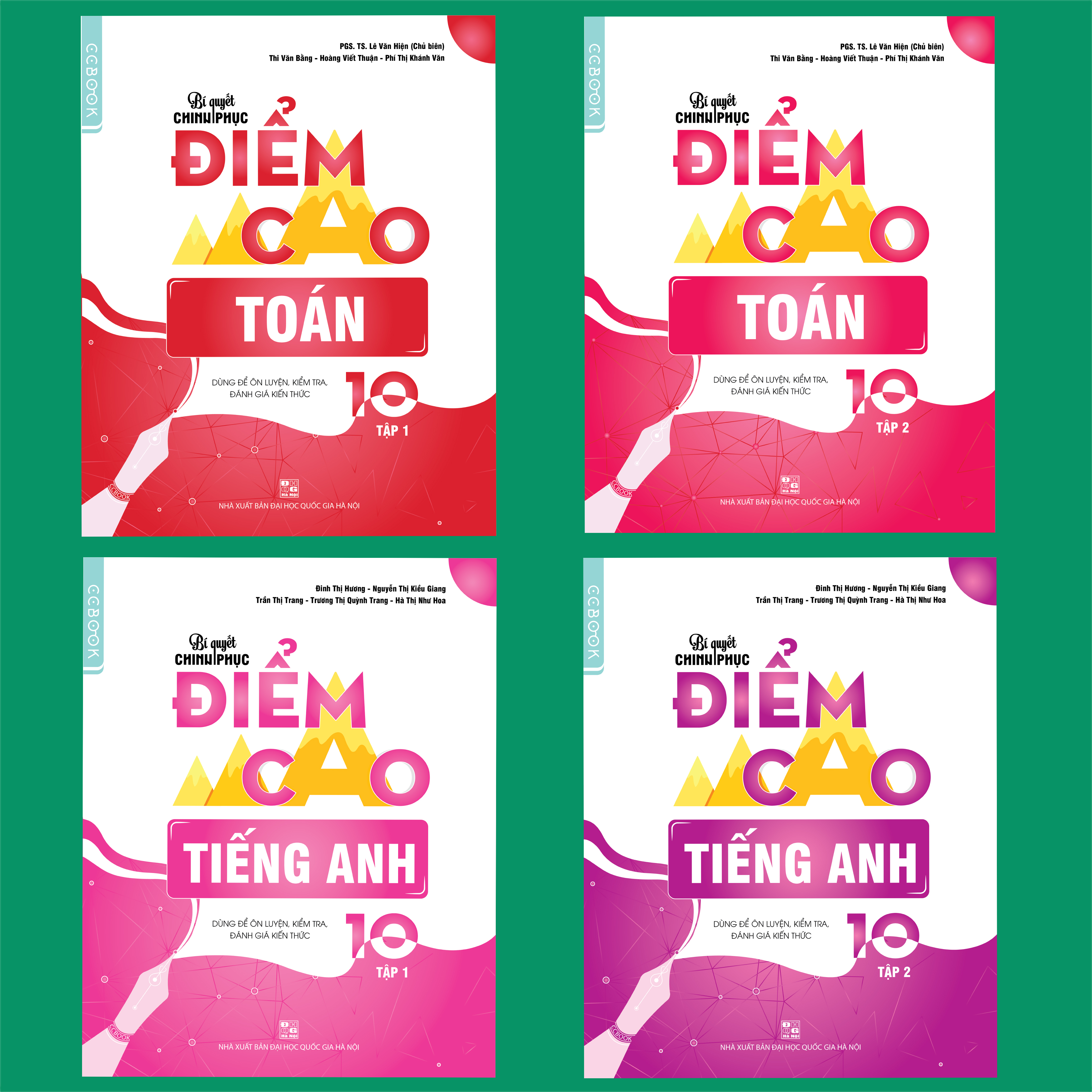Combo Bí quyết chinh phục điểm cao Toán 10  + Tiếng anh 10