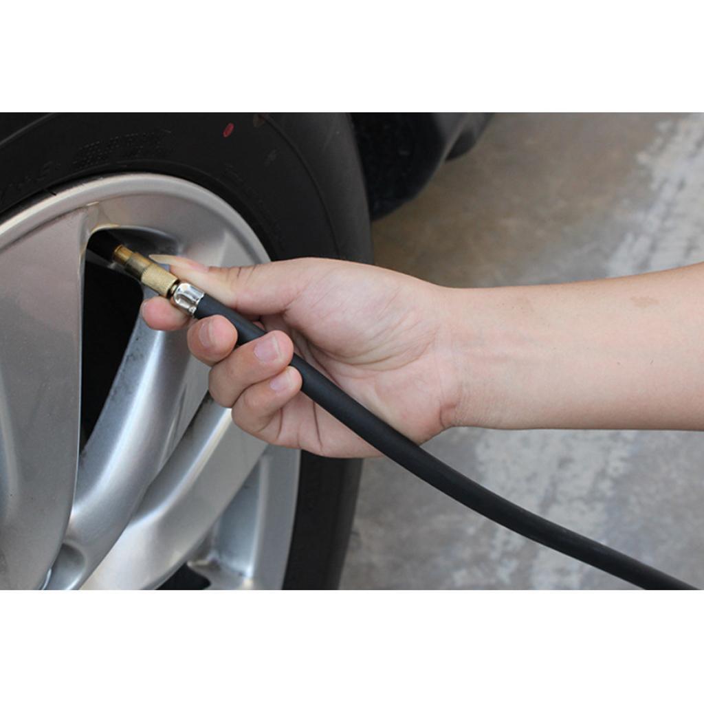 Car Truck Motorcycle Digital Air Tire Inflator Pressure Gauge Meter Tool