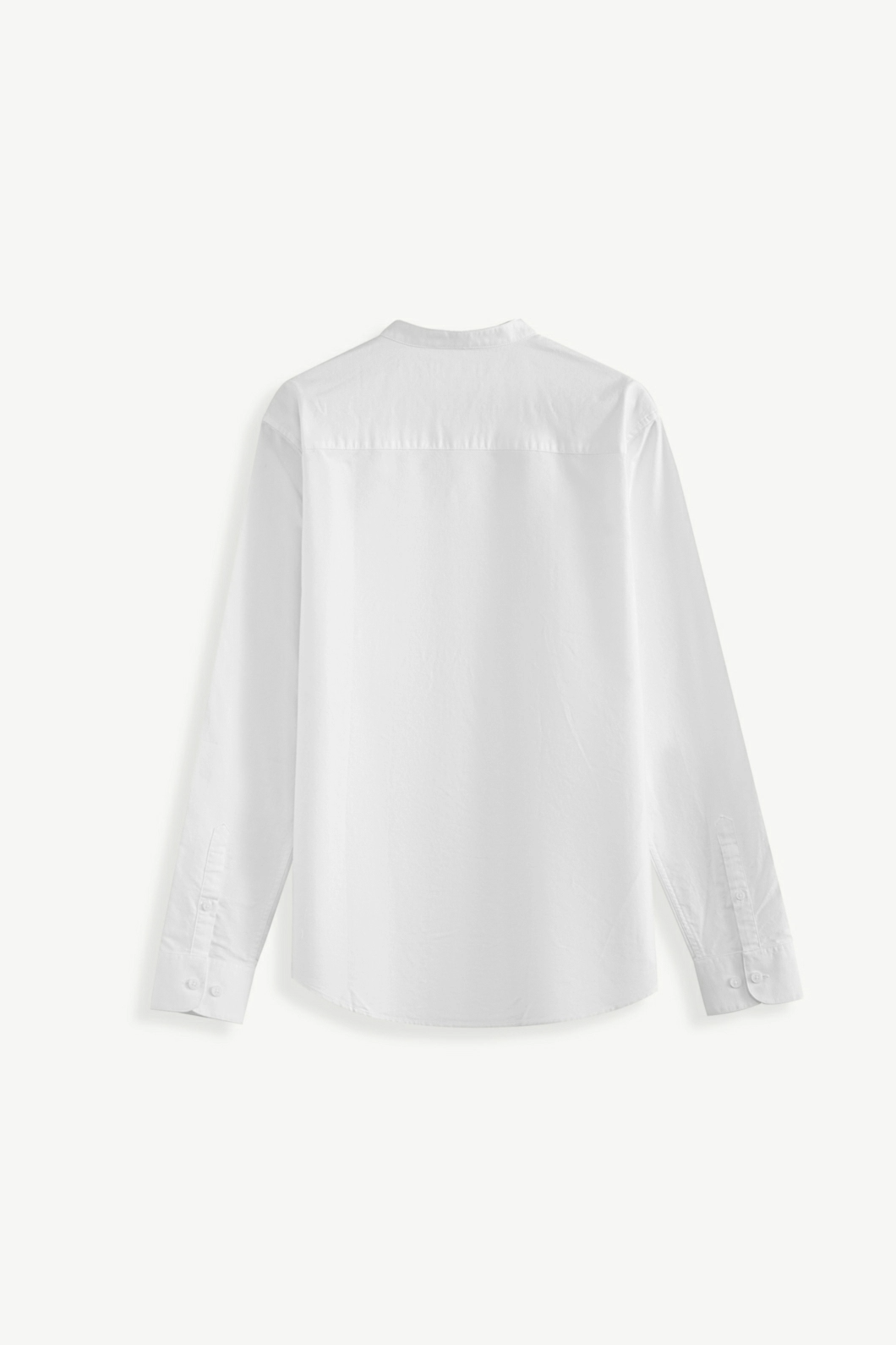 Áo Sơ Mi Nam Oxford Cổ Trụ màu Trắng ROUTINE Form Fitted - 10S24SHL006CR1 | ROUTINE CÀ MAU