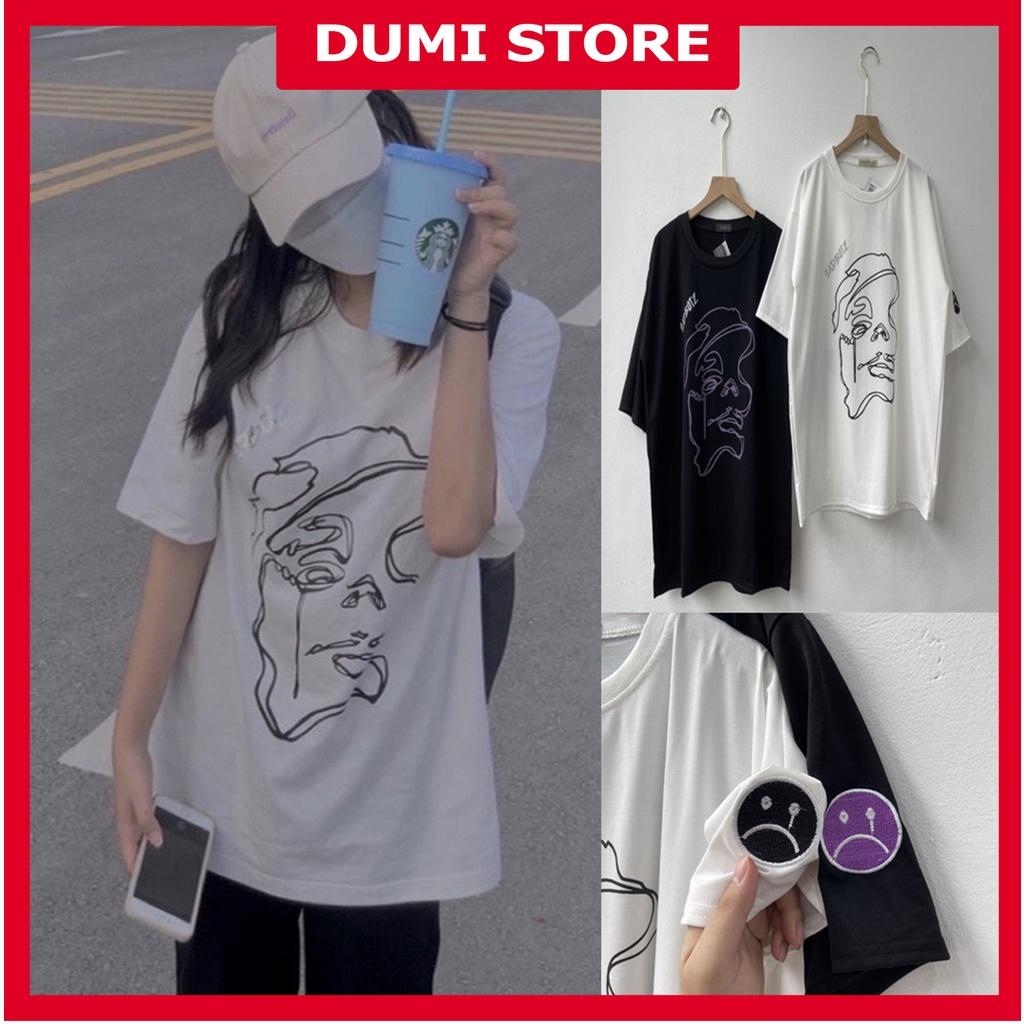 Áo thun tay lỡ Sadboiz Story form rộng Unisex dưới 85kg chất thun