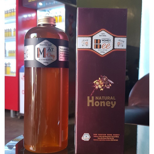 Mật ong nội địa Thế Hồng 1400g combo 2 chai