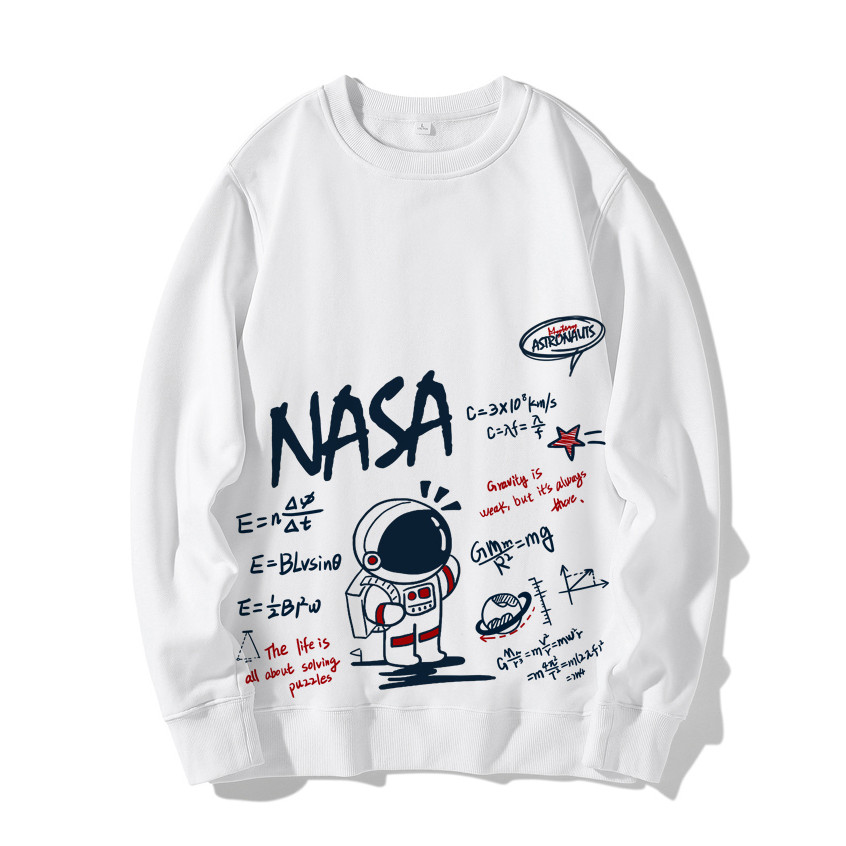 Áo dài tay nam thu đông sweater TUTO5 In hình Nasa Chất Liệu Vải Da Cá Phong Cách thời trang Raglan Hàn Quốc_ATD03