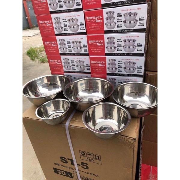 Bộ 5 Tô Inox Cao Cấp