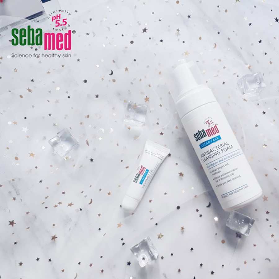 Gel Ngừa Mụn Kháng Khuẩn Và Làm Dịu Da Mụn Sebamed Clear Face Anti-Pimple Gel PH5.5 Từ Đức Tuýp 10Ml