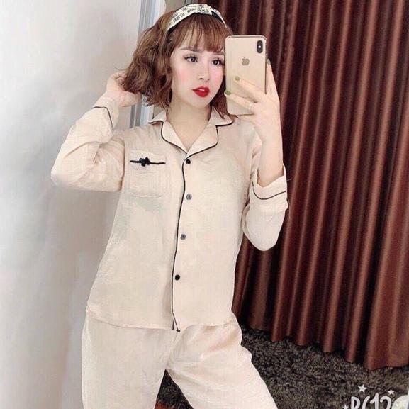 Bộ đồ sau sinh lụa mềm mịn, phong cách Hàn Quốc