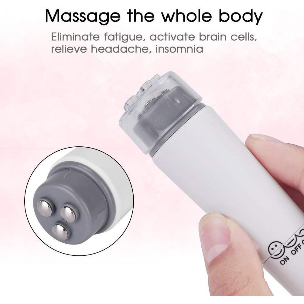 Máy Massage Mắt Mini Cầm Tay 4 Đầu Thay Cây Lăn Mặt Nâng Cơ