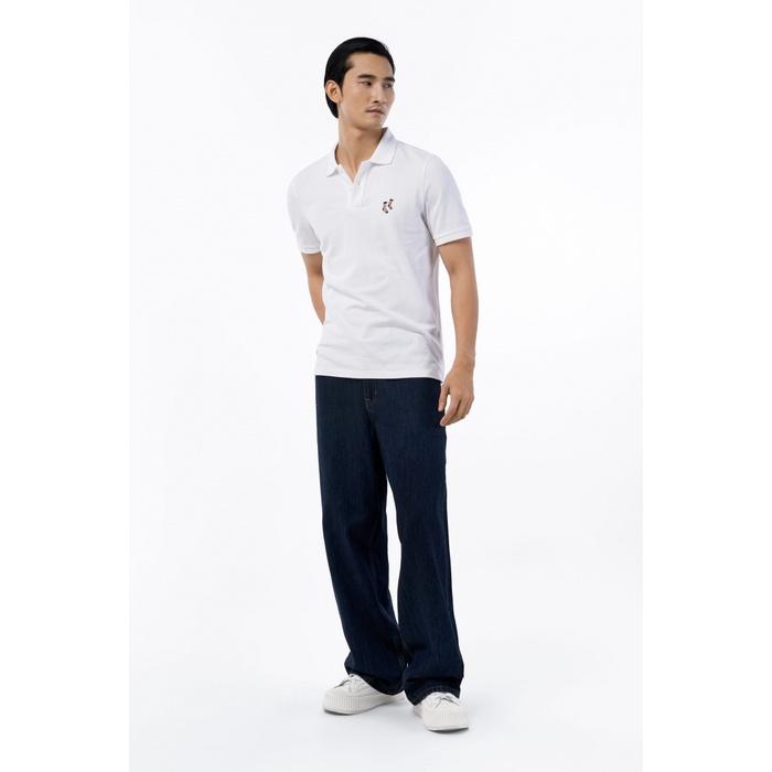 ÁO POLO NAM TAY NGẮN THÊU HỌA TIẾT FORM FITTED - 10F22POL025 | LASTORE MENSWEAR