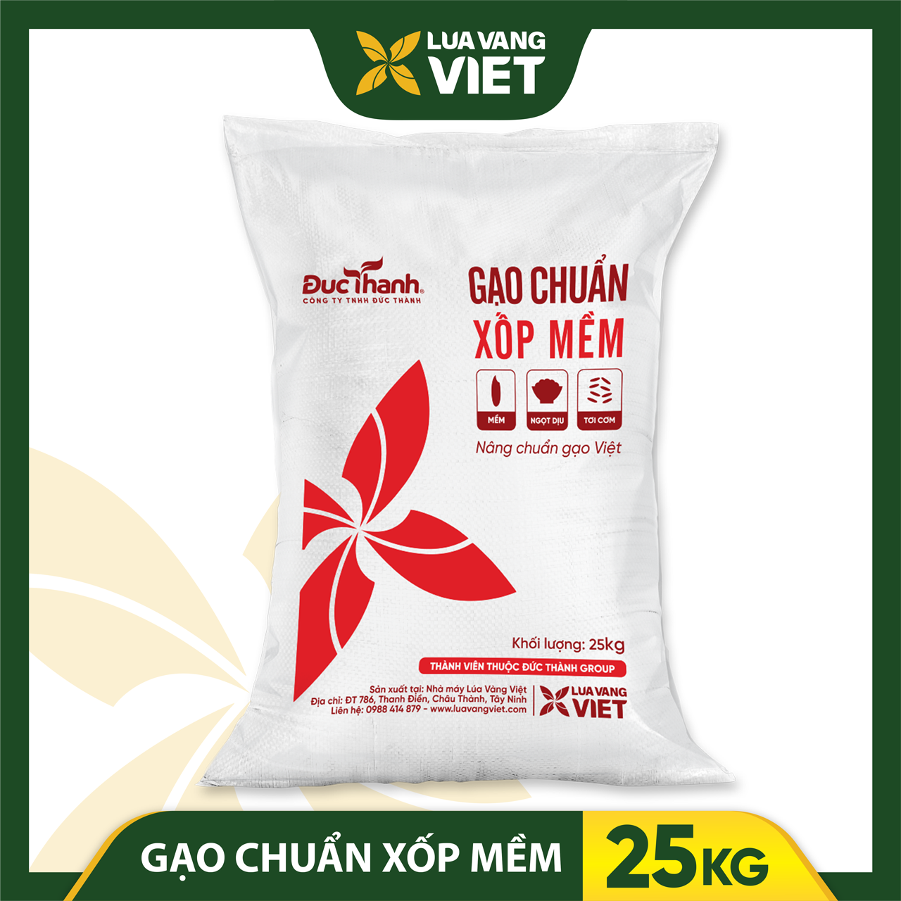 Hình ảnh Gạo Chuẩn Xốp Mềm bao 25kg