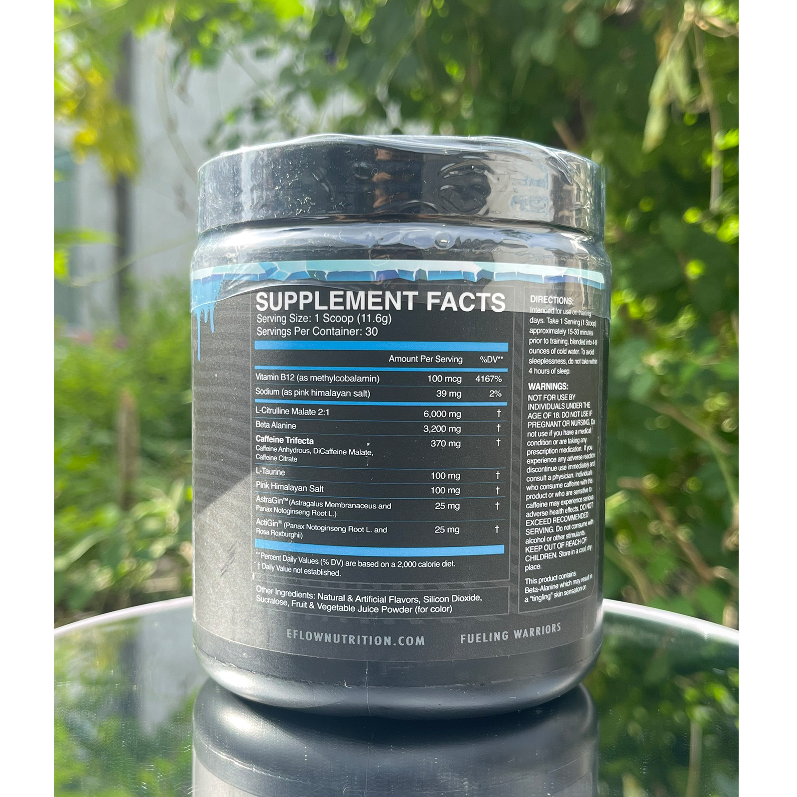 Pre-workout tăng sức mạnh Enrage Black của Eflow Nutrition hỗ trợ tăng sức bền, tỉnh táo tập trung