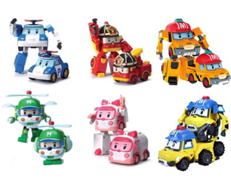 Đồ chơi trẻ em Đội bay siêu đẳng Robocar Poli và những người bạn - Bộ 6 con