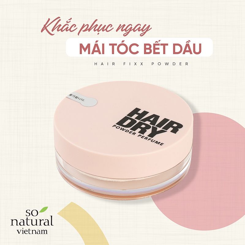 Phấn Tóc Gội Đầu Dạng Khô Hương Nước Hoa SoNatural Hair Dry Powder Perfume