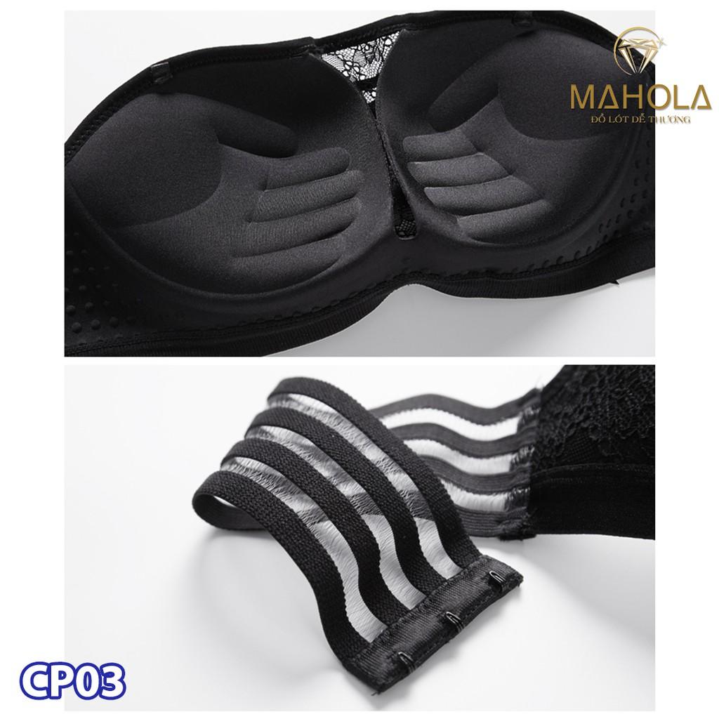 Áo cup không dây rút ngực có đệm bàn tay -Mahola- CP03