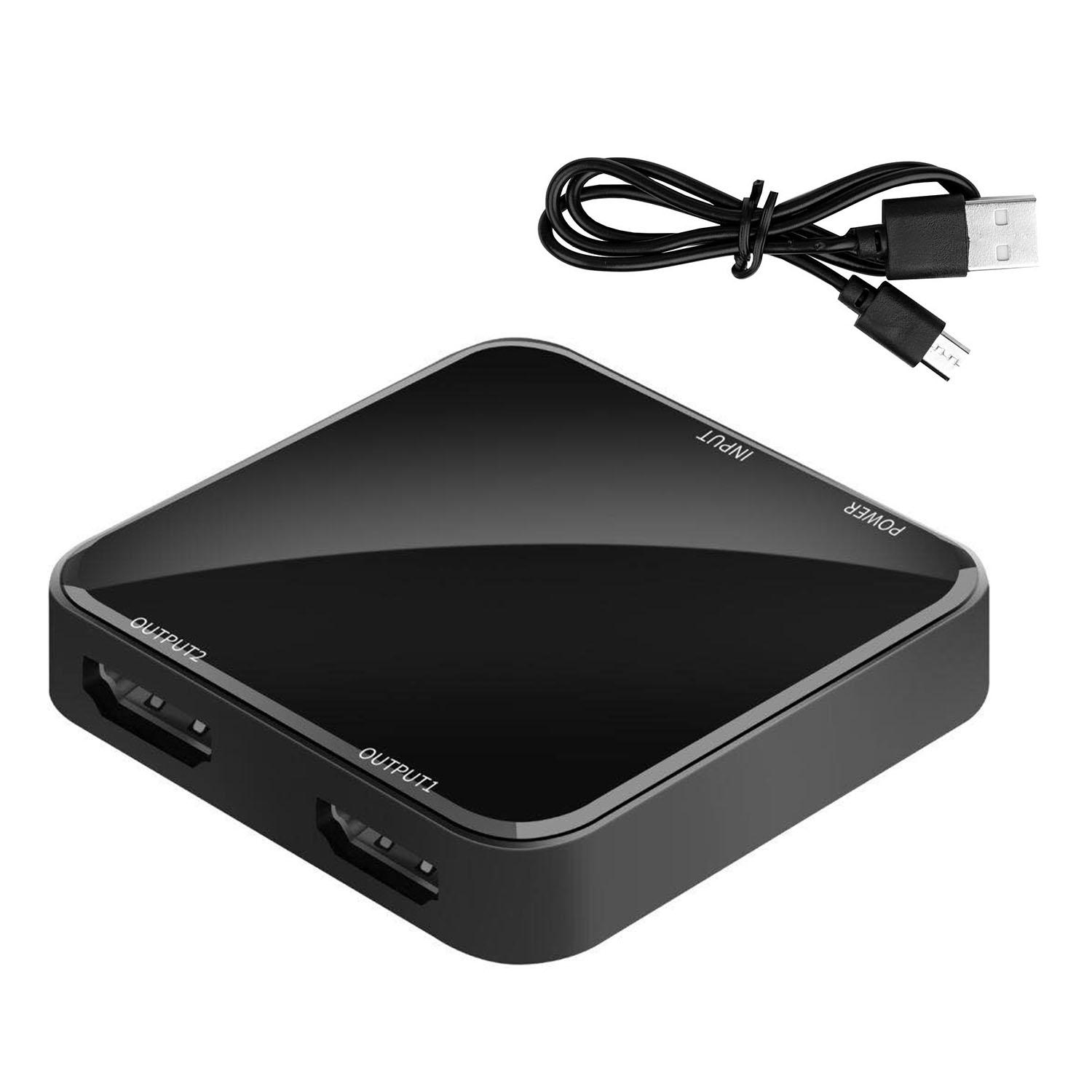 Bộ chuyển đổi âm thanh HD02 4K UHD Video Splitter 2.0 Hỗ trợ 1x2 HD Splitter HDCP 1.4 HDR