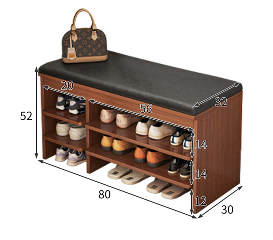 Kệ giày nhỏ gọn bằng gỗ công nghiệp MDF