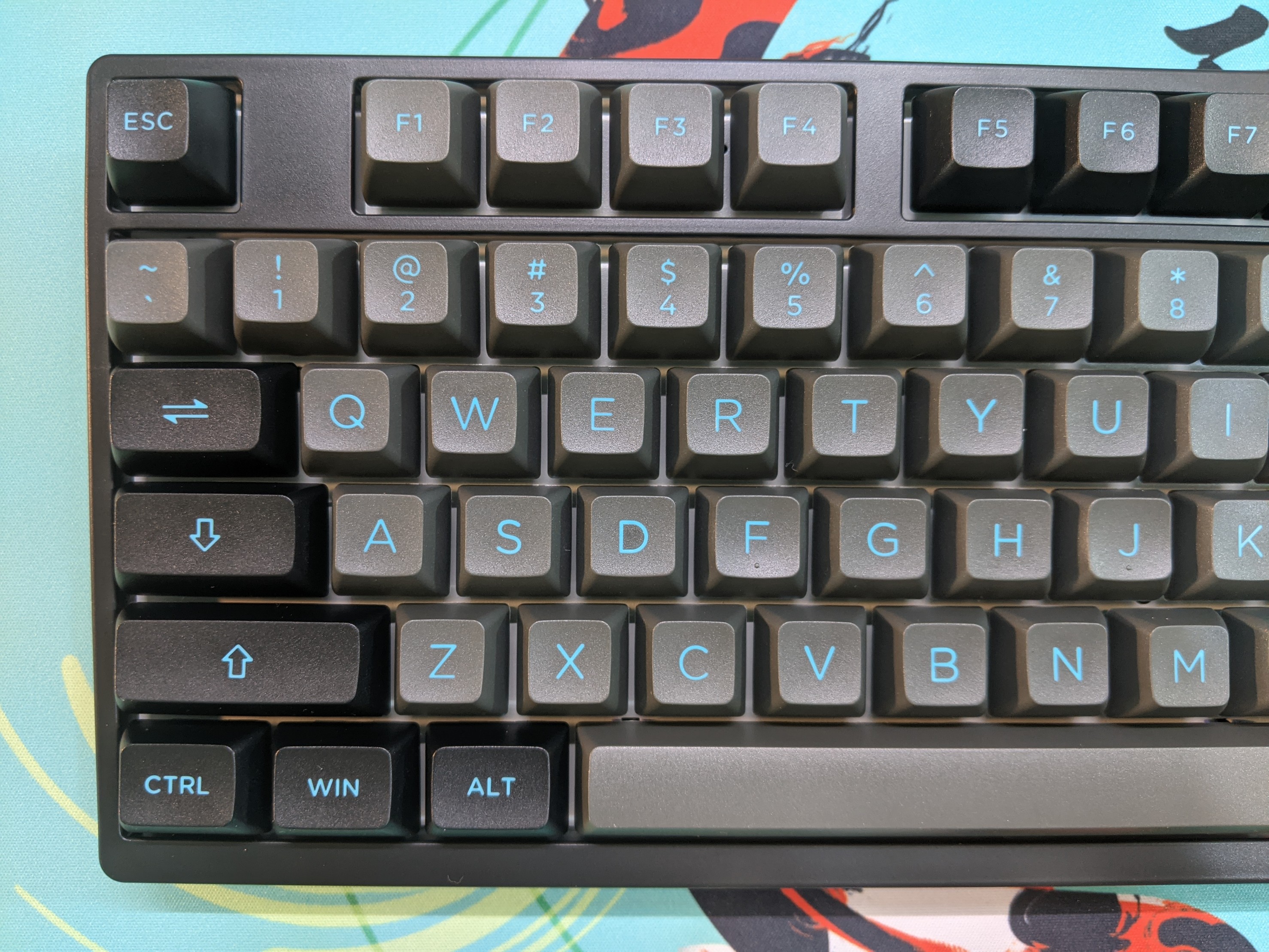 Bàn phím cơ AKKO 3098B Multi-modes Black & Cyan - Hàng chính hãng