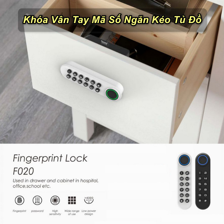 Khóa Vân Tay Mã Số Ngăn Kéo Tủ Đồ