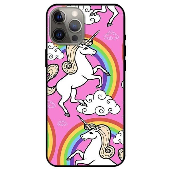 Ốp lưng dành cho Iphone 12 Mini - 12 / 12 Pro - 12 Pro Max mẫu Họa Tiết Ngựa Cầu Vòng
