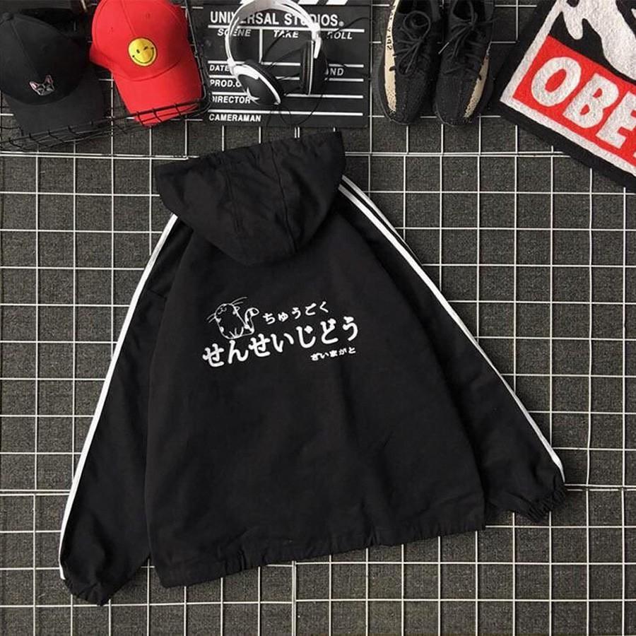 ÁO KHOÁT DÙ Mèo Chữ Nhật - M180