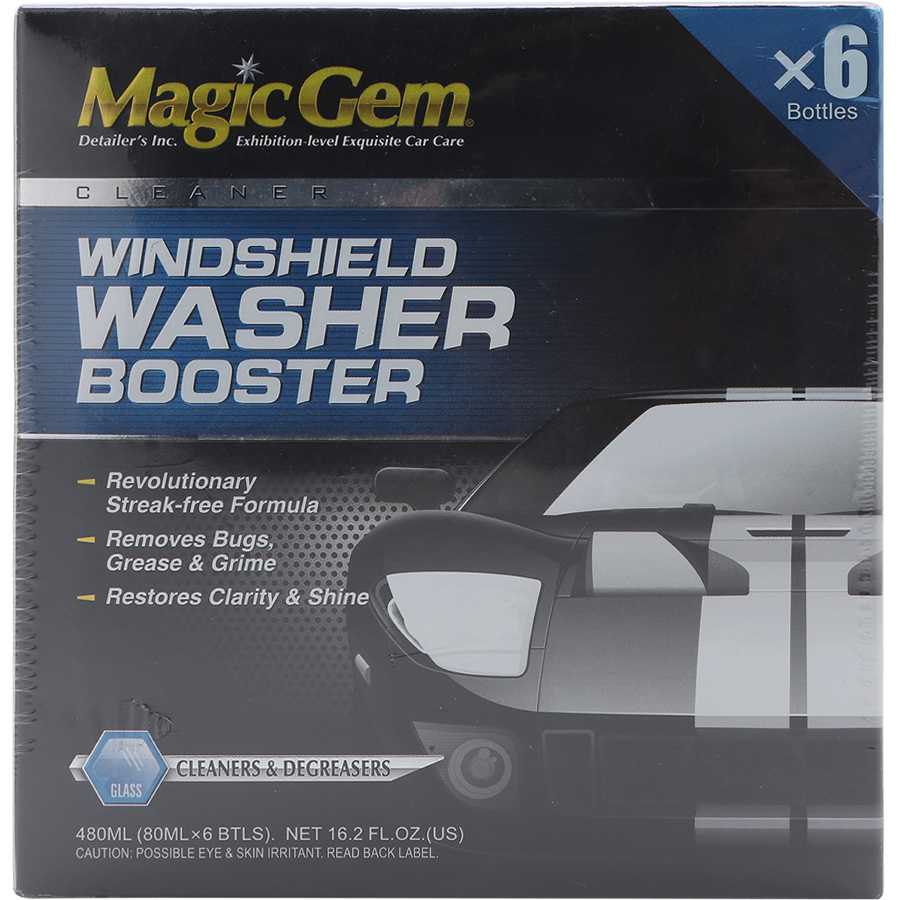 Nước Rửa Kính Đậm Đặc Windshield Washer Booster Magic Gem G6802-B6 (6 chai x 80ml)