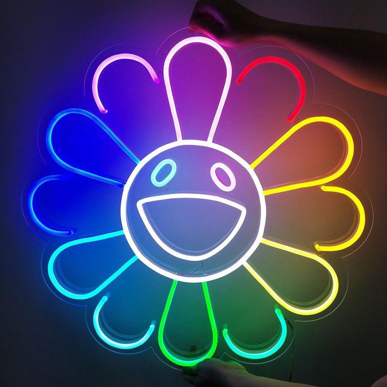 Đèn Trang Trí Led Neon Sign Hoa KaiKai KiKi - KaiKai KiKi Led Neon Sign 40x40cm