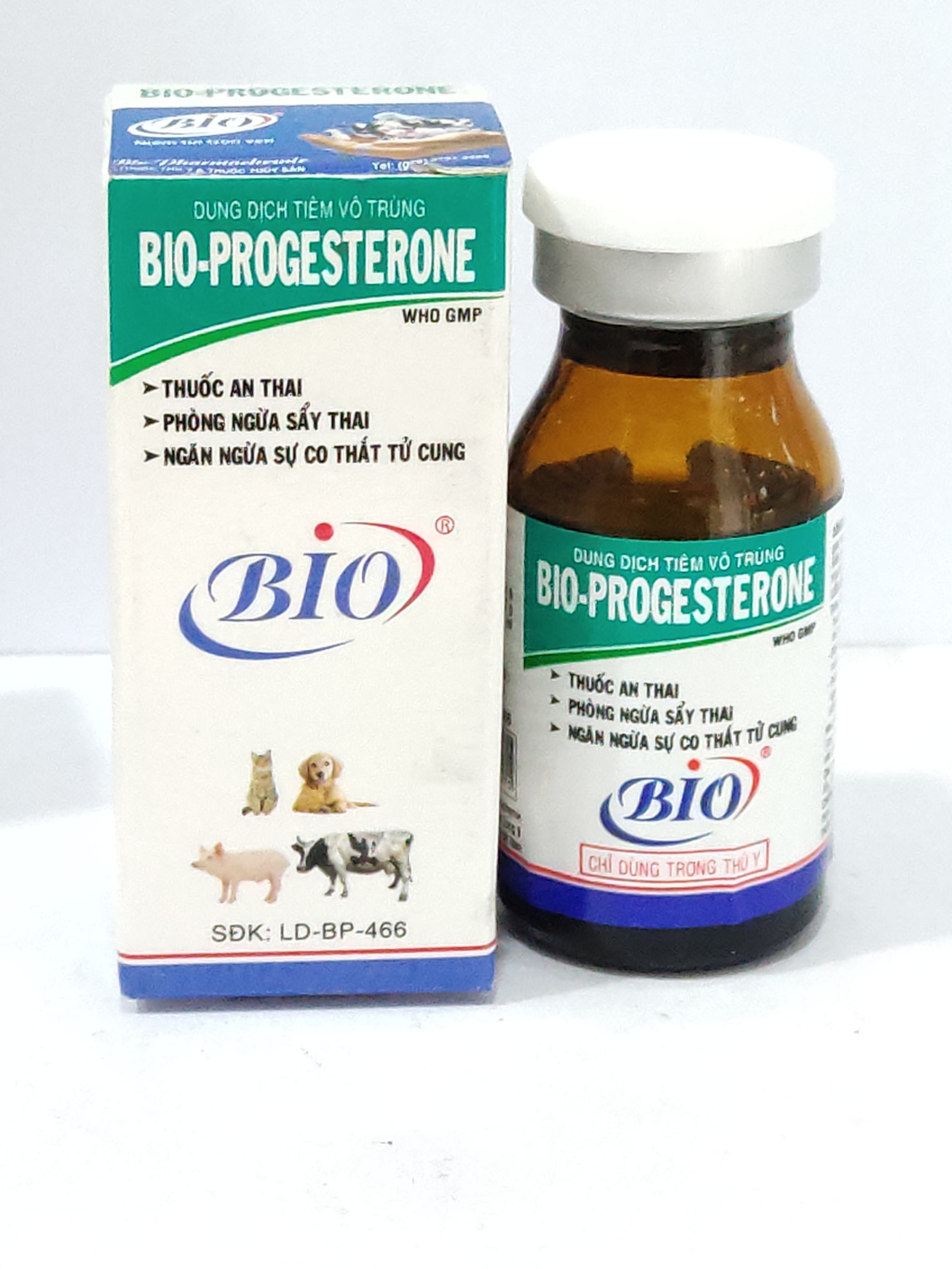 BIO PROGESTERONE 10ML Dung dịch tiêm vô trùng thuốc an thai, phòng ngừa sảy thai, ngăn ngừa co thắt tử cung