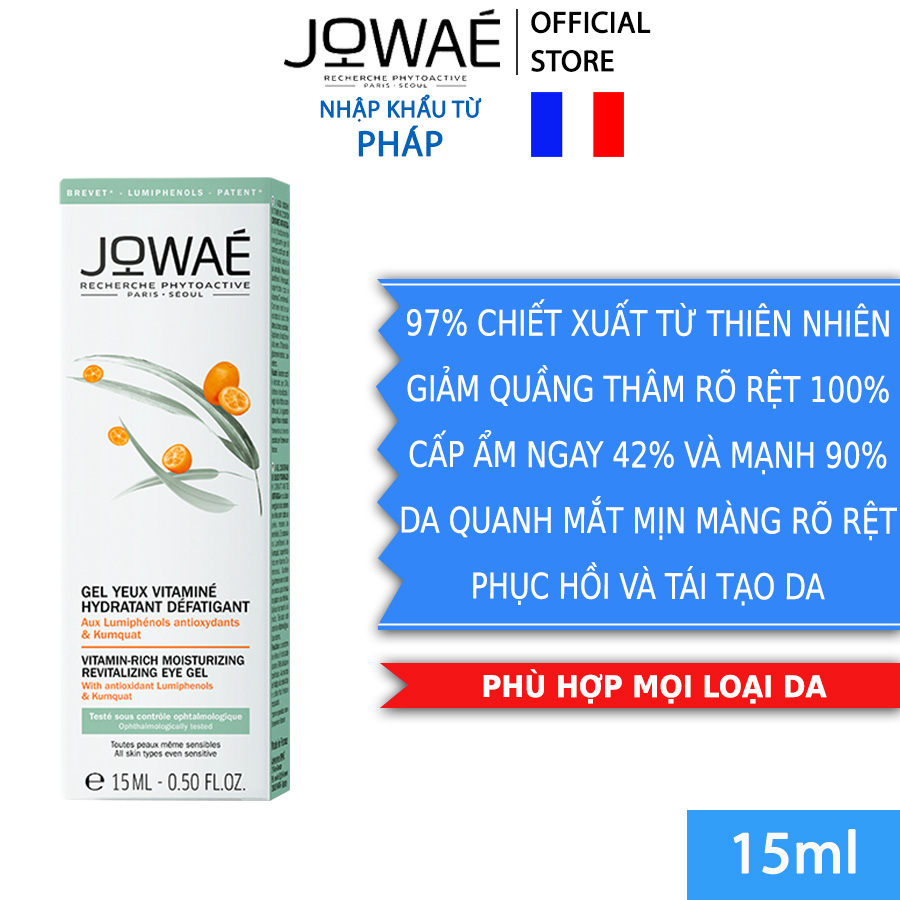 Tinh chhất Jowae giảm bọng mắt và quầng thâm - gel dưỡng mắt chống thâm mắt Jowae 15ml mỹ phẩm thiên nhiên nhập khẩu từ Pháp